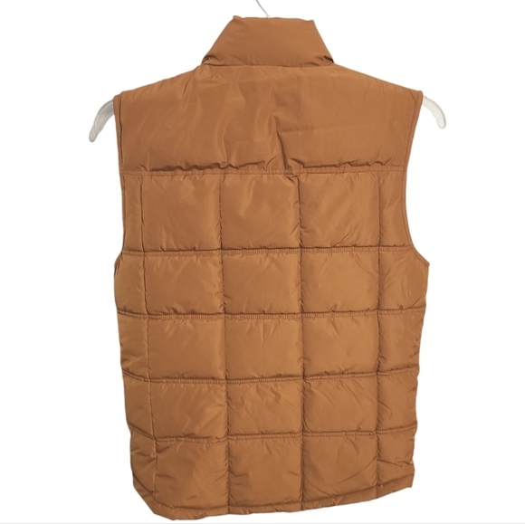 Goodfellow & Co. | Men's Brown/Tan Full Zipper Puffy Vest (Size Small) - Picture 12 of 12